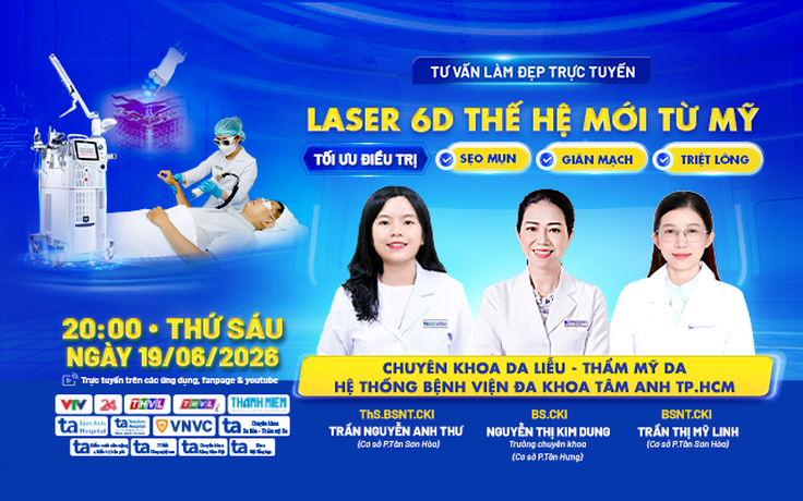 Laser 6D thế hệ mới từ Mỹ: Tối ưu điều trị sẹo mụn, giãn mạch, triệt lông