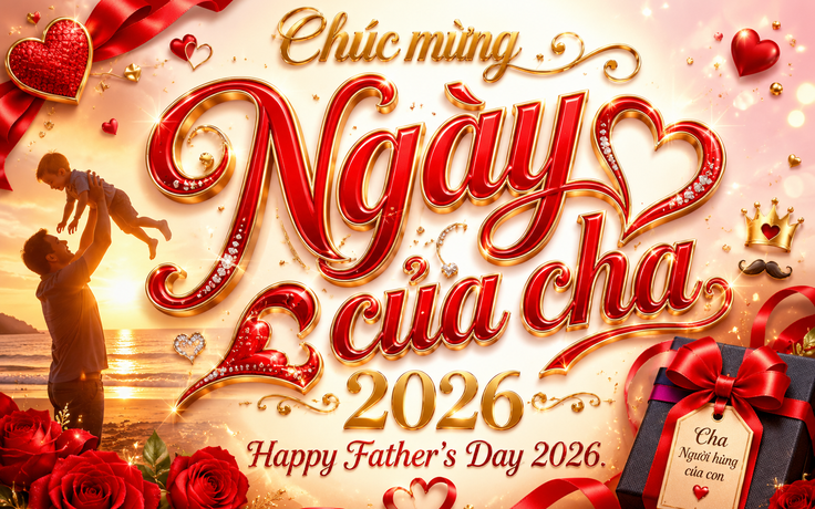Lời chúc mừng ngày của cha 2026 hay và ý nghĩa: 'Có cha là có tất cả!'