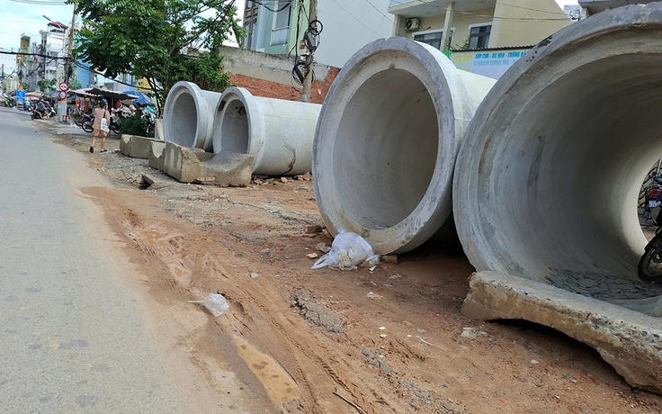 Công trình sửa đường quá ngổn ngang, gây khó cho dân
