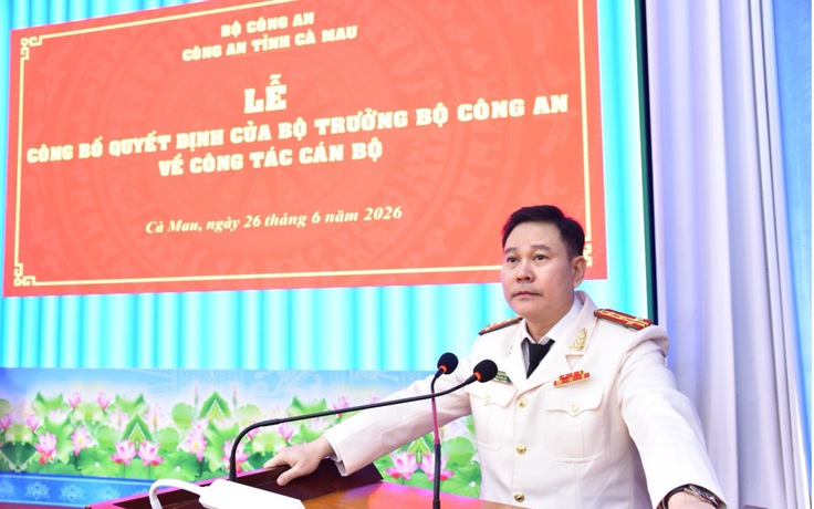 Phó giám đốc Công an Đồng Nai giữ chức Phó giám đốc Công an tỉnh Cà Mau
