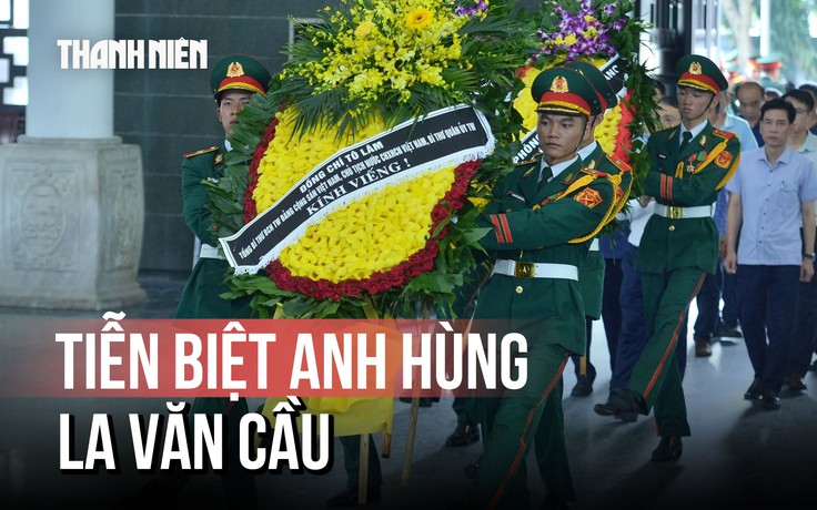 Nghẹn ngào tiễn biệt Đại tá La Văn Cầu