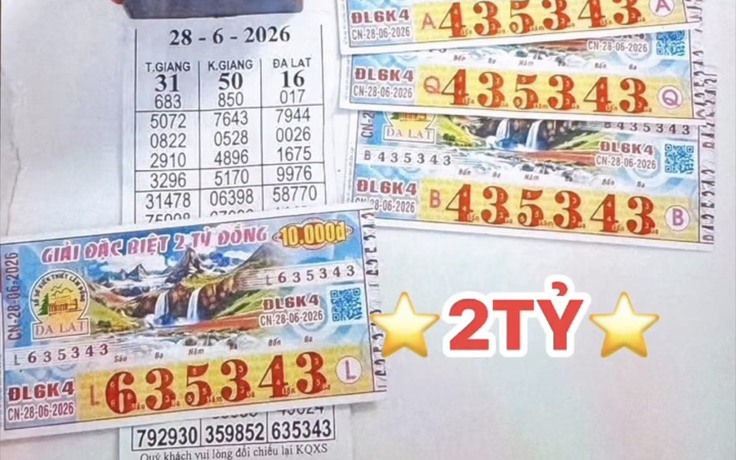 Mua vé số khi đi chợ, người phụ nữ trúng 2 tỉ xổ số miền Nam