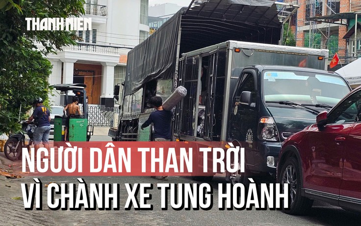 Chành xe lấn chiếm khu dân cư: Công viên thành kho, đường thành bãi đỗ xe
