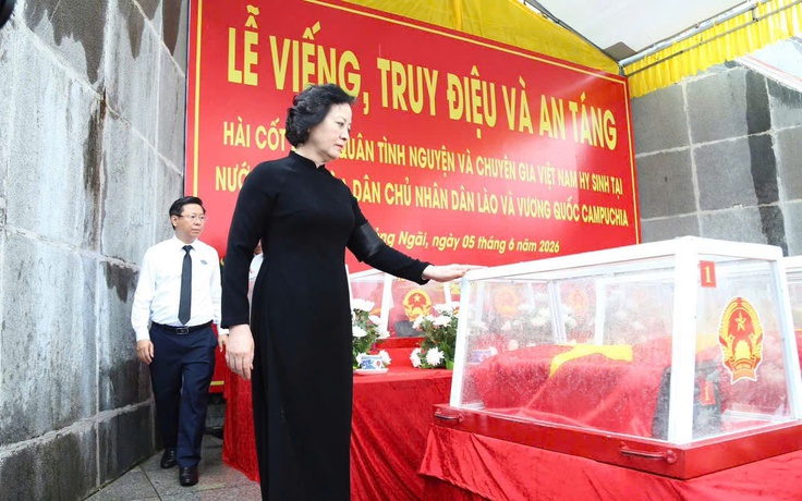 Phó thủ tướng Chính phủ dự lễ tìm kiếm hài cốt liệt sĩ tại Quảng Ngãi