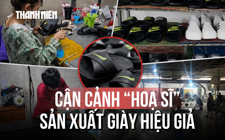 Triệt phá xưởng sản xuất hơn 23.000 đôi dép giả nhãn hiệu nổi tiếng