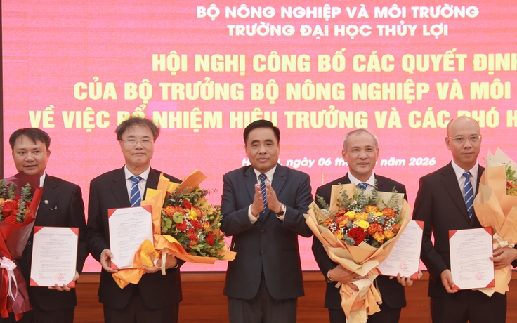 GS Nguyễn Trung Việt được bổ nhiệm giữ chức Hiệu trưởng Trường ĐH Thủy lợi