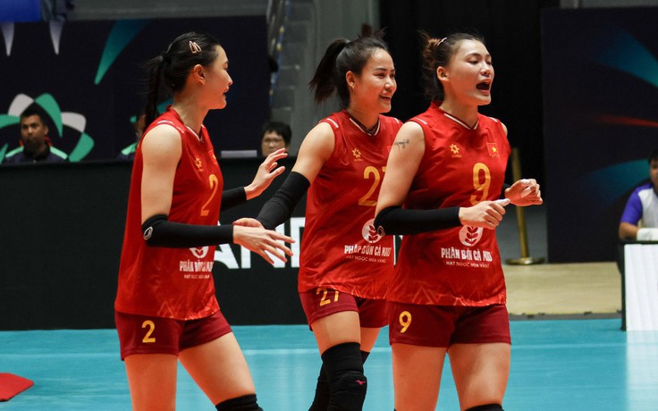 Thắng nhọc nhằn Indonesia, đội tuyển bóng chuyền nữ Việt Nam mất ngôi đầu bảng AVC Cup