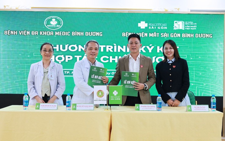 Mắt Sài Gòn Bình Dương ký kết hợp tác chiến lược với Đa khoa Medic Bình Dương