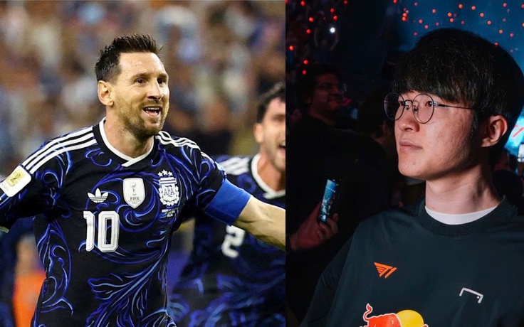 Siêu sao Hàn Quốc Faker tiết lộ thần tượng Messi: GOAT cũng mê GOAT