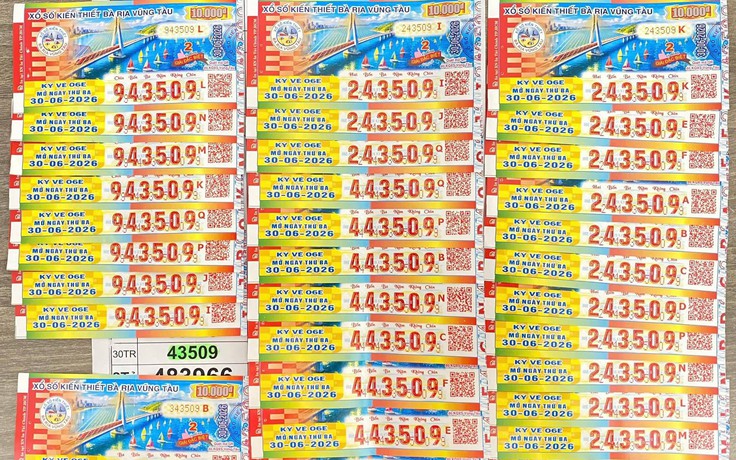Cùng mua vé đài Vũng Tàu, 3 người ở TP.HCM trúng hơn 1 tỉ đồng xổ số miền Nam