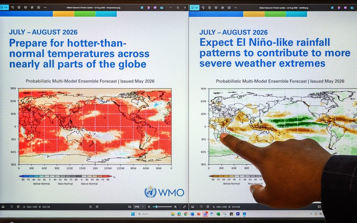 Cảnh báo thế giới đối mặt El Nino lịch sử