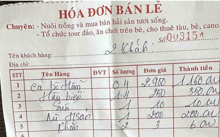 Vụ cá bò hòm 2,9 triệu đồng/kg: Vì sao nhà hàng nổi ở Nha Trang bị phạt?