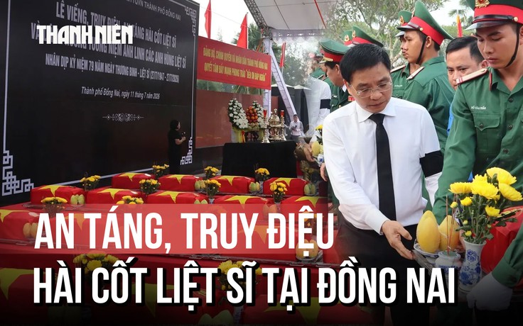 Phó thủ tướng Nguyễn Văn Thắng dự lễ truy điệu, an táng 63 hài cốt liệt sĩ tại Đồng Nai