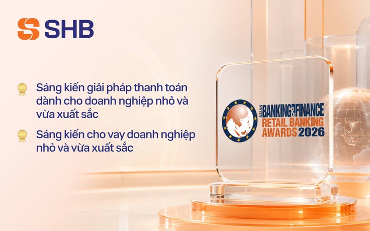 SHB được vinh danh với sáng kiến cho vay và thanh toán xuất sắc cho SME