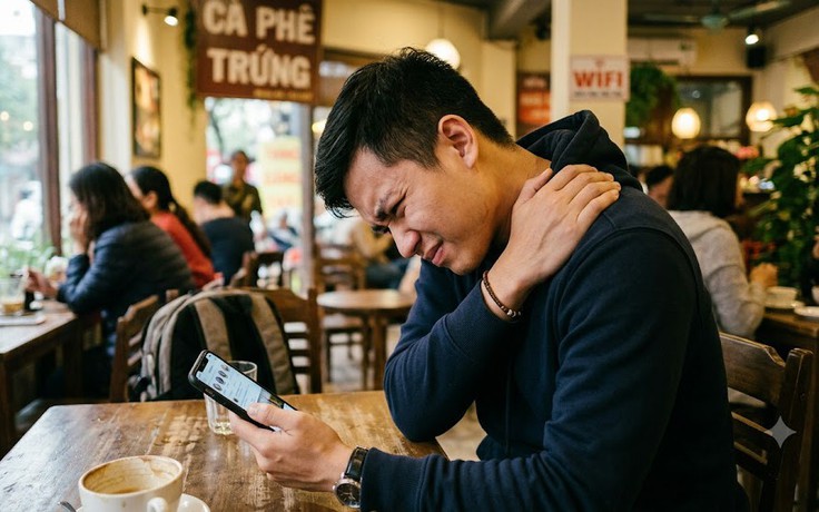 Đau mỏi cổ vai gáy do dùng điện thoại nhiều, xoa bóp tại nhà thế nào?