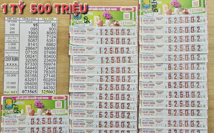 Dãy số giúp gần 20 người miền Tây cùng trúng 1,5 tỉ đồng xổ số miền Nam
