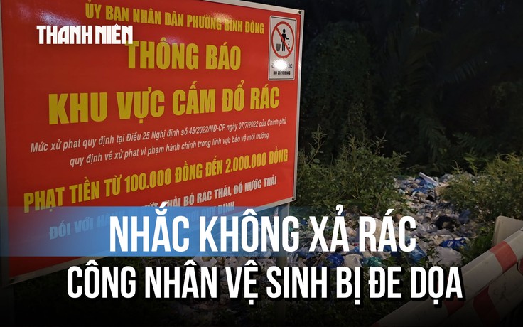 Rác bủa vây đường Nguyễn Văn Linh, công nhân vệ sinh bị đe dọa