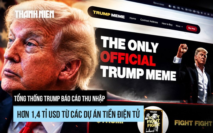 Tổng thống Trump thu đậm từ tiền crypto
