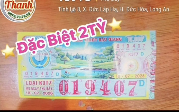 Đi đám cưới được người quen cho tờ vé số, trúng độc đắc xổ số miền Nam
