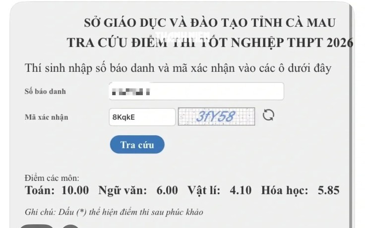 Cà Mau: Một thí sinh thừa nhận dùng điện thoại khi làm bài thi tốt nghiệp THPT