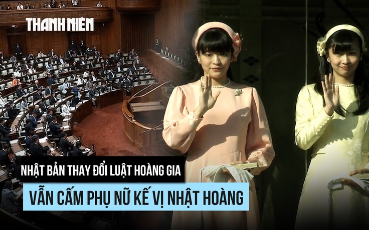 Nhật Bản thay đổi luật hoàng gia trước nguy cơ không có người kế vị