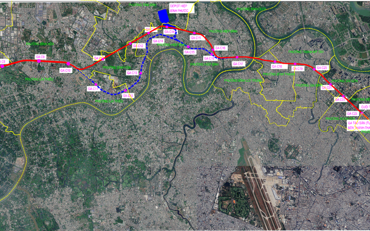 Metro Thủ Dầu Một đến trung tâm TP.HCM: Dự kiến đi qua 18 phường