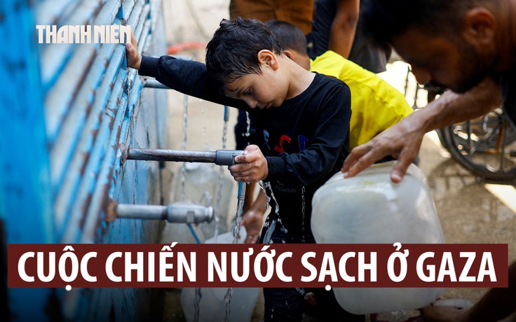 Khủng hoảng y tế trầm trọng ở Gaza qua hành trình tìm nước sạch hằng ngày