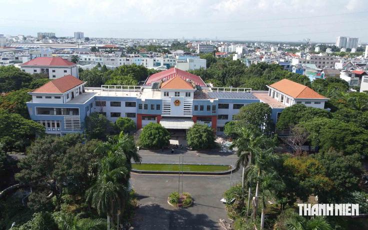 Ngôi trường mang tên liệt sĩ Lê Thị Riêng được cải tạo từ trụ sở UBND cũ