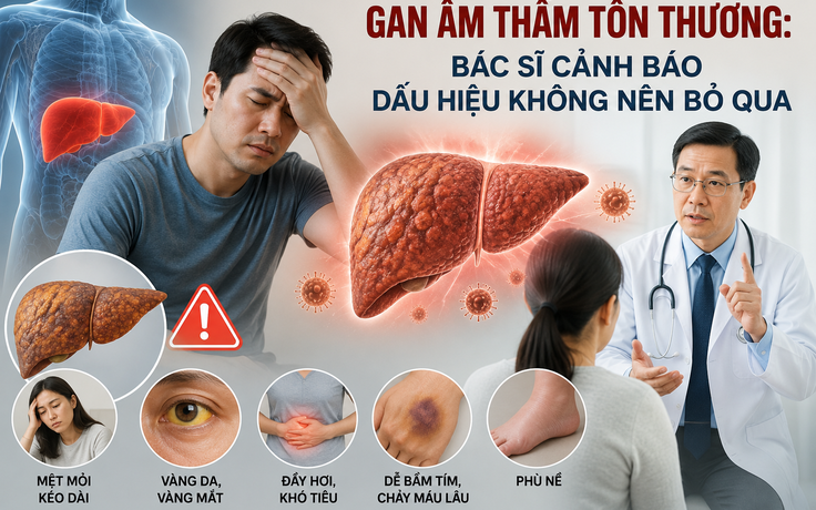 Gan âm thầm tổn thương: Bác sĩ cảnh báo dấu hiệu không nên bỏ qua