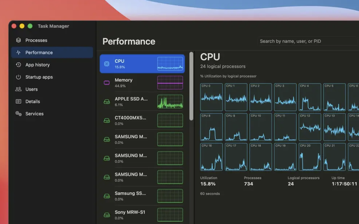 Cựu kỹ sư Microsoft viết lại Windows Task Manager cho macOS