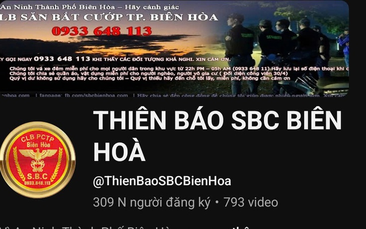 YouTuber ‘THIÊN BÁO SBC BIÊN HÒA’ bị bắt