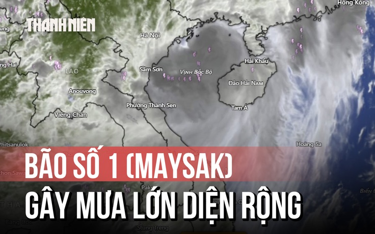 Bão số 1 (Maysak) quần thảo Bạch Long Vĩ, gây mưa lớn diện rộng