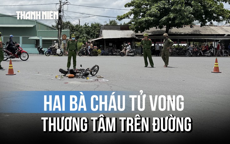 Đi nhận vé số về bán, người bà cùng cháu nội gặp nạn thương tâm trên quốc lộ 1