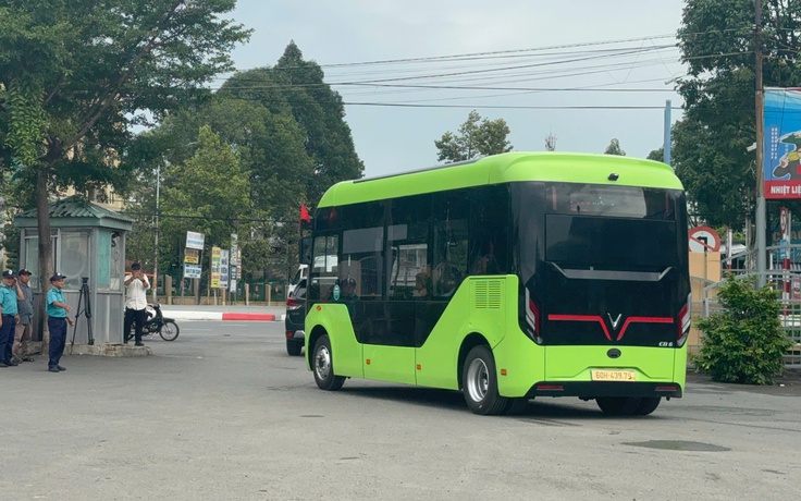 Tuyến xe buýt điện đầu tiên ở thành phố Đồng Nai chính thức hoạt động