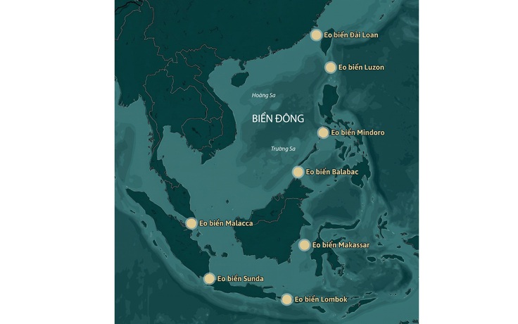 Các 'chốt chặn' hàng ngàn tỉ USD quanh Biển Đông