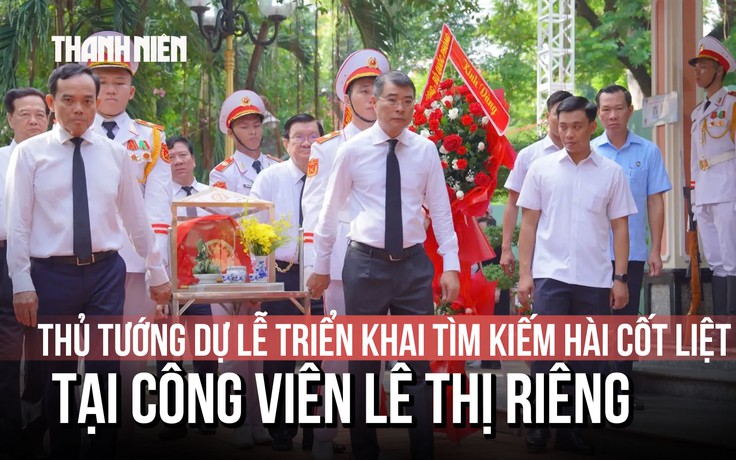 Thủ tướng dự lễ triển khai tìm kiếm hài cốt liệt sĩ tại Công viên Lê Thị Riêng