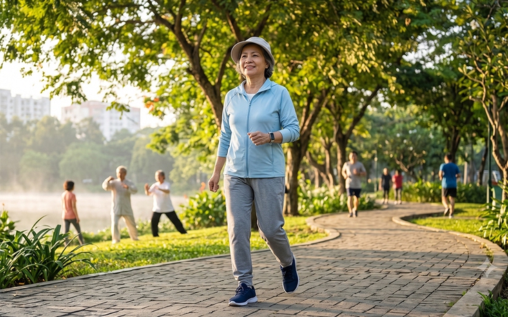 'Số bước vàng' đi bộ quan trọng cho người lớn tuổi