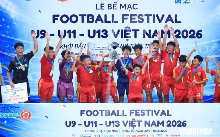 Football Festival U.9, U.11, U.13 Việt Nam 2026: Bình Dương và TP.HCM gặt hái thành công
