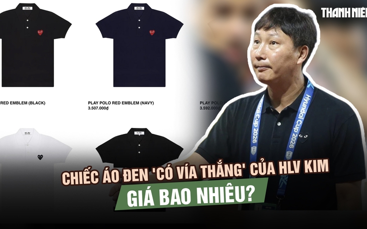 Chiếc áo đen 'có vía thắng' của HLV Kim Sang-sik giá bao nhiêu?