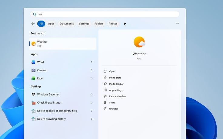 Phát hiện ứng dụng thời tiết trên Windows 11 'ngốn' RAM