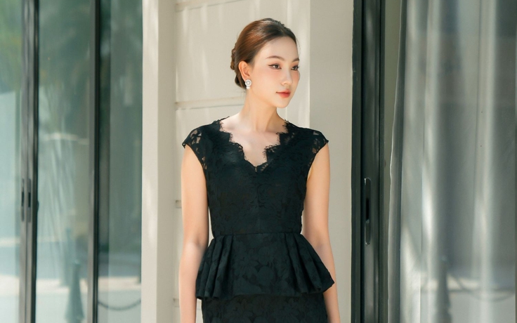 Diện váy ren tạo nét quyến rũ vừa đủ cho mọi bữa tiệc