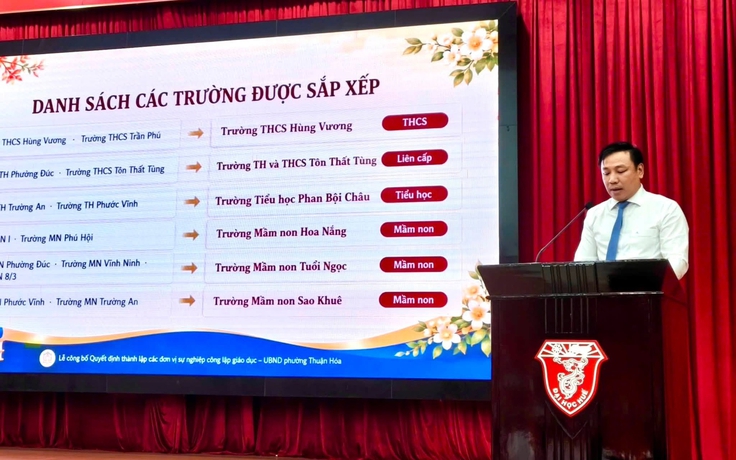Sắp xếp cơ sở giáo dục tại Huế bất ngờ với tên trường lạ 'Hoa Nắng'
