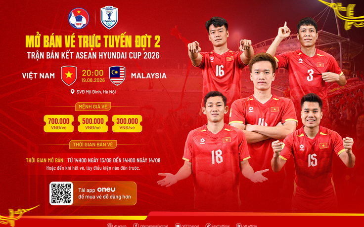 Sốt vé bán kết Việt Nam vs Malaysia: Hết sạch vé 1 triệu đồng, mở bán đợt 2 giá bao nhiêu?