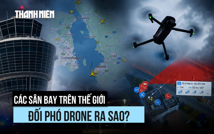 Các sân bay trên thế giới đối phó với drone ra sao?