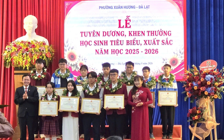 Phường Xuân Hương - Đà Lạt tuyên dương gần 500 học sinh tiêu biểu, tiếp sức khát vọng vươn lên