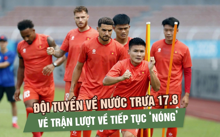 Đội tuyển Việt Nam về nước trưa 17.8, vé trận lượt về tiếp tục ‘nóng’