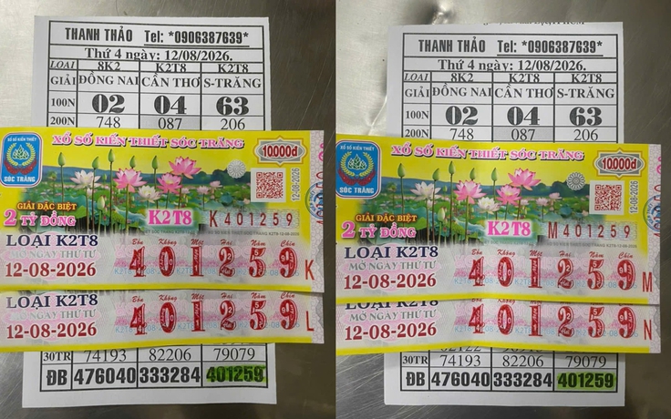 2 người trúng độc đắc 4 tỉ xổ số miền Nam, tặng người bán 55 triệu đồng