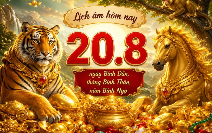 Lịch âm hôm nay 20.8: Ngày Bính Dần, tháng Bính Thân, năm Bính Ngọ có đặc biệt?