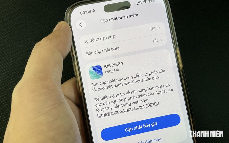 Apple phát hành iOS 26.6.1, người dùng iPhone nên cập nhật sớm