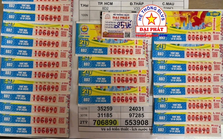 Giữ lại vé ế, đại lý ở TP.HCM trúng số 1,3 tỉ đồng xổ số miền Nam